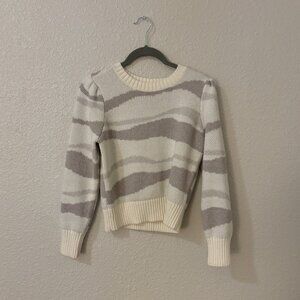 ABERCOMBIE KIDS 11/12 Beige/White Sweater (Never Worn)